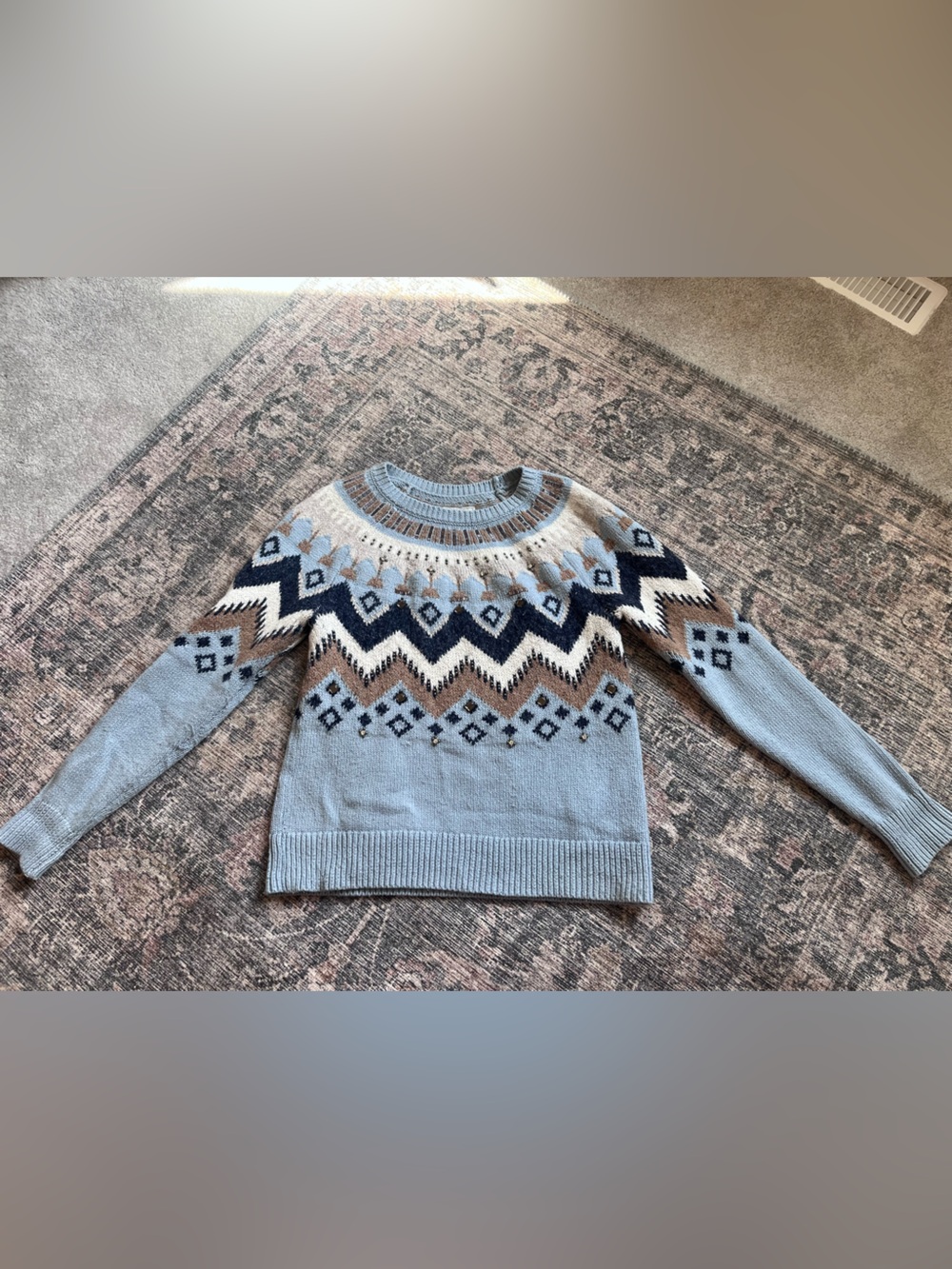 Abercrombie & Fitch Embellished Sweater | Jewel Detail | Size L